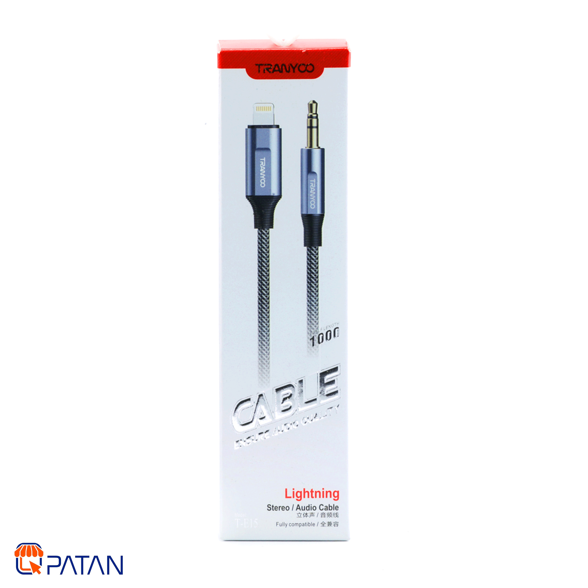 کابل صدا AUX لایتنینگ ترانیو Tranyoo E15 Lightning Audio